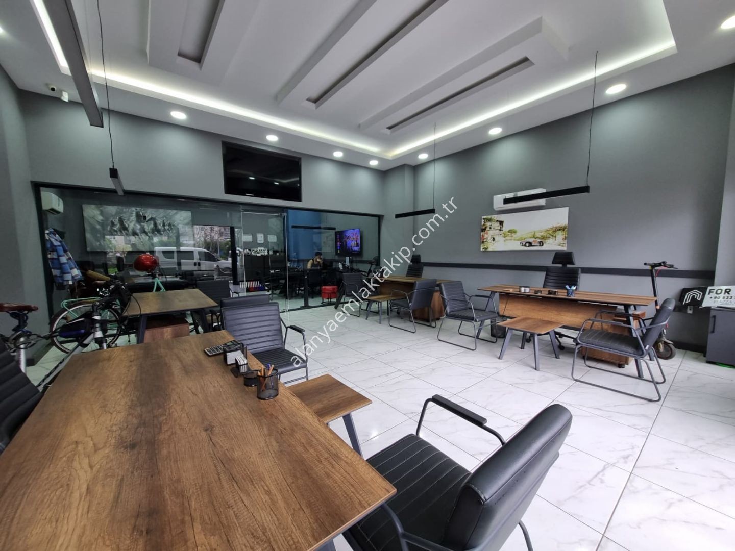 ALANYA ARAŞTIRMA HASTANESİ YANINDA DEVREN KİRALIK RENT A CAR VE EMLAK OFİSİ