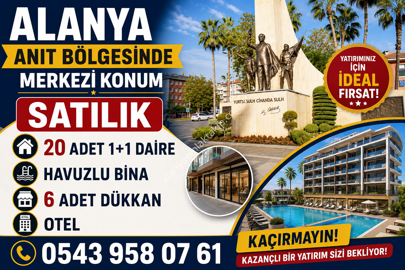 ALANYA MERKEZDE SATILIK OTEL